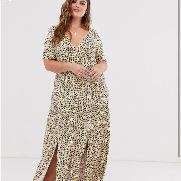 ASOS Curve Dresses & Skirts - ASOS design Curve Button Through Maxi Dress